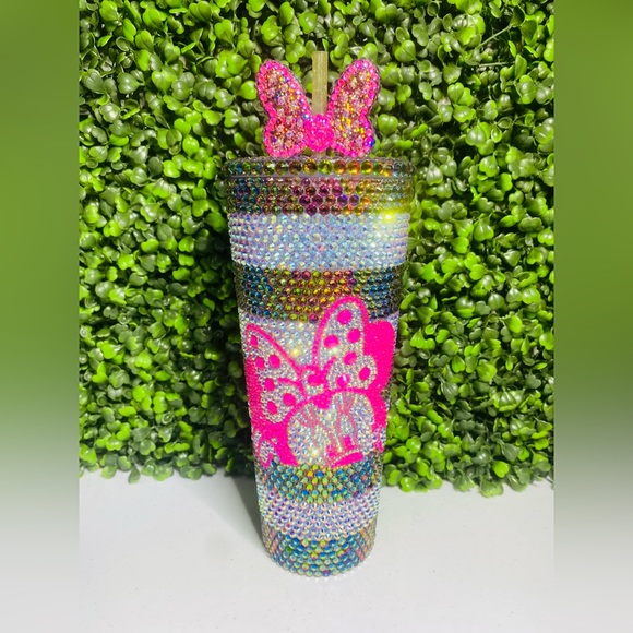 Starbucks custom bling tumbler, I made it, it is new, glass rhinestones. - Picture 2 of 2